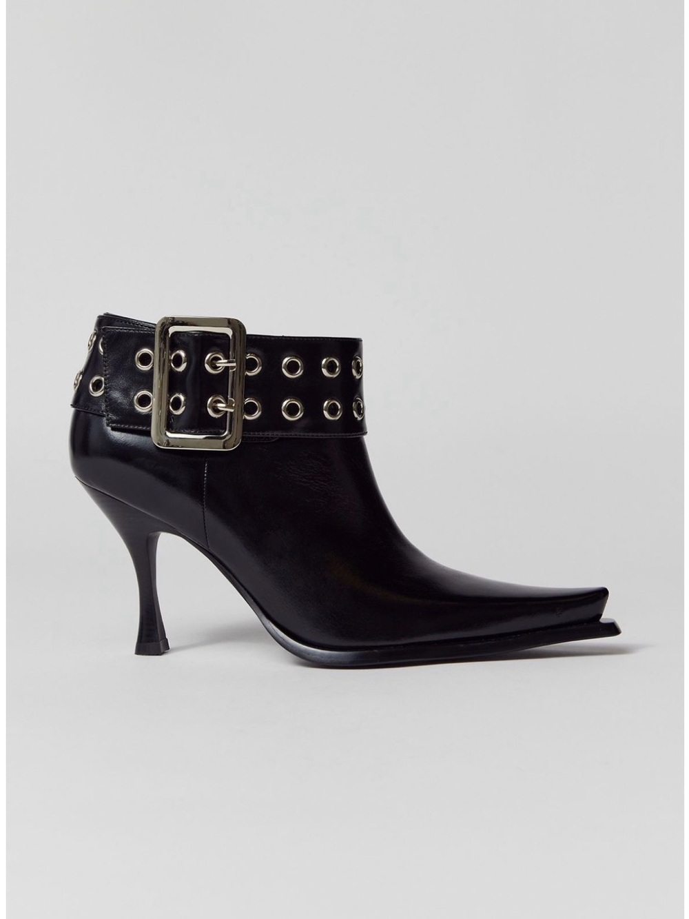 Jeffrey Campbell Elite Leather Pointed Toe Ankle Boot